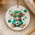 Cute Crocheted Clover Cow