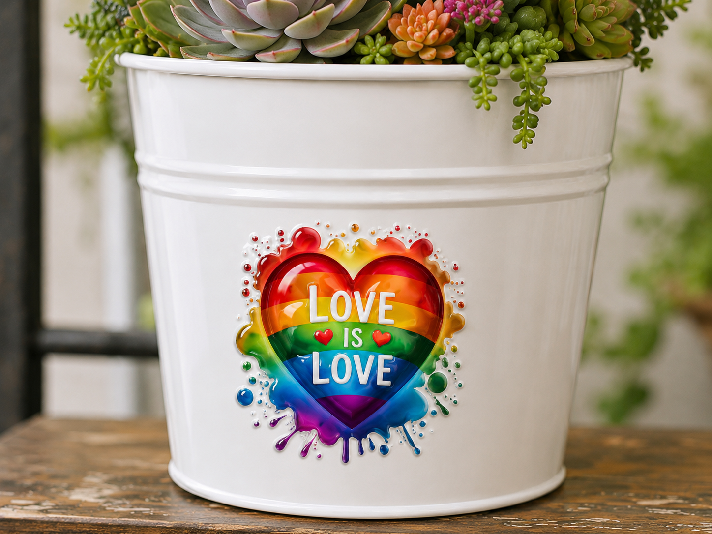 Love, Kindness & Courage Hanging Planter Keepsakes