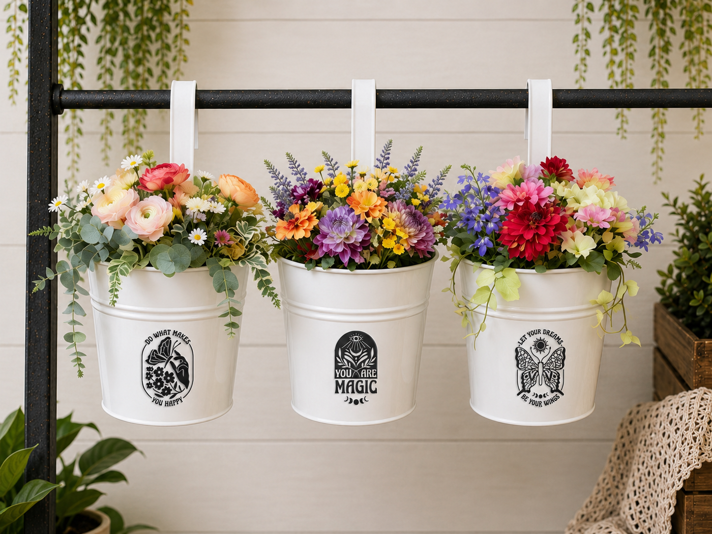 Happy, Magic & Dreams Hanging Planter Keepsakes