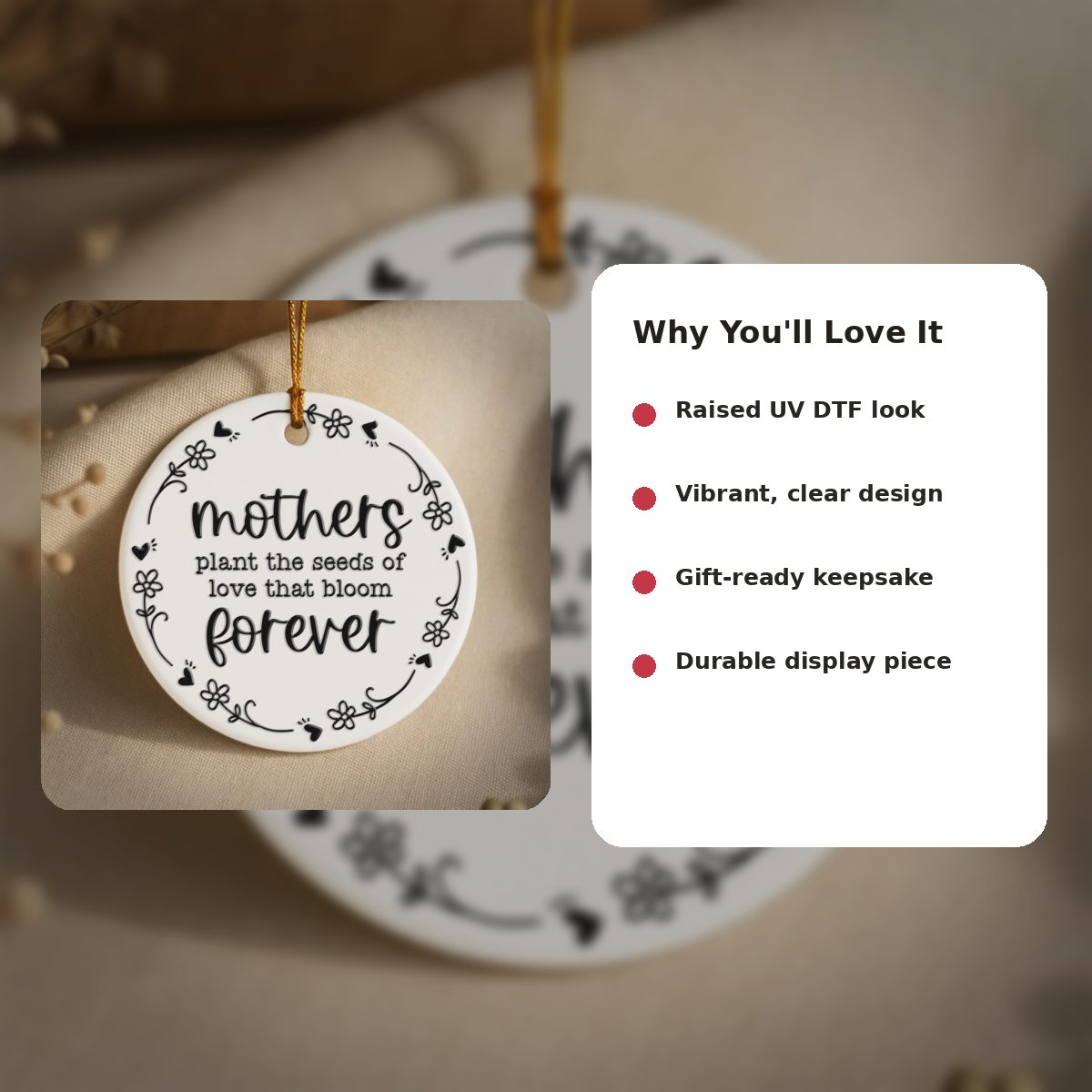 Mothers love blooms forever